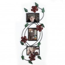 AdecoTrading Collage Wall Hanging 3 Opening Rose Scroll Picture Frame ADEC1385